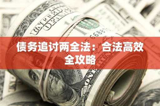 武汉债务追讨两全法：合法高效全攻略