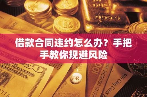 武汉借款合同违约怎么办？手把手教你规避风险