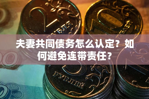 武汉夫妻共同债务怎么认定？如何避免连带责任？