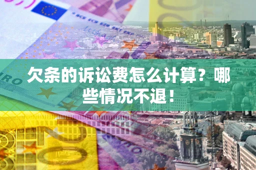 武汉欠条的诉讼费怎么计算？哪些情况不退！