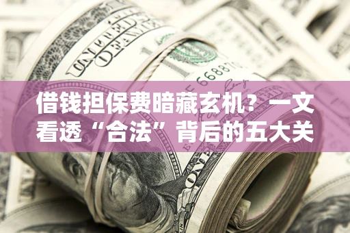 武汉借钱担保费暗藏玄机？一文看透“合法”背后的五大关键陷阱