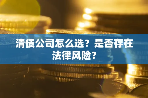 武汉清债公司怎么选？是否存在法律风险？