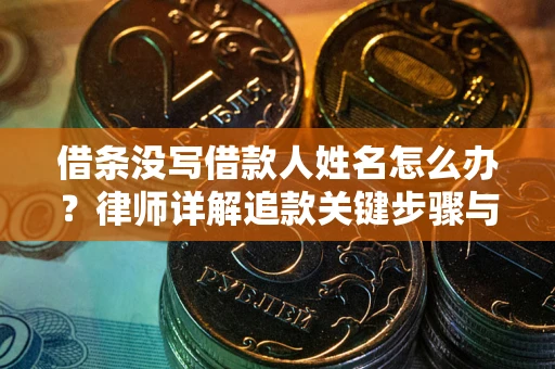 武汉借条没写借款人姓名怎么办？律师详解追款关键步骤与证据链构建