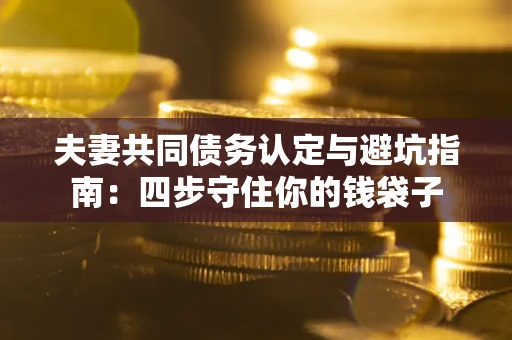 武汉夫妻共同债务认定与避坑指南：四步守住你的钱袋子