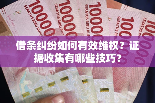 武汉借条纠纷如何有效维权？证据收集有哪些技巧？