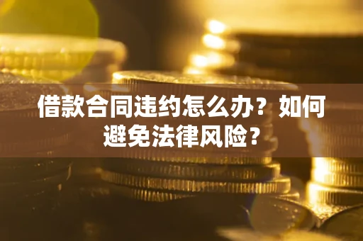 武汉借款合同违约怎么办？如何避免法律风险？