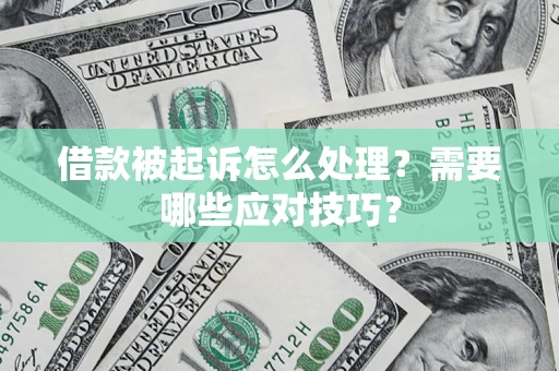 武汉借款被起诉怎么处理？需要哪些应对技巧？